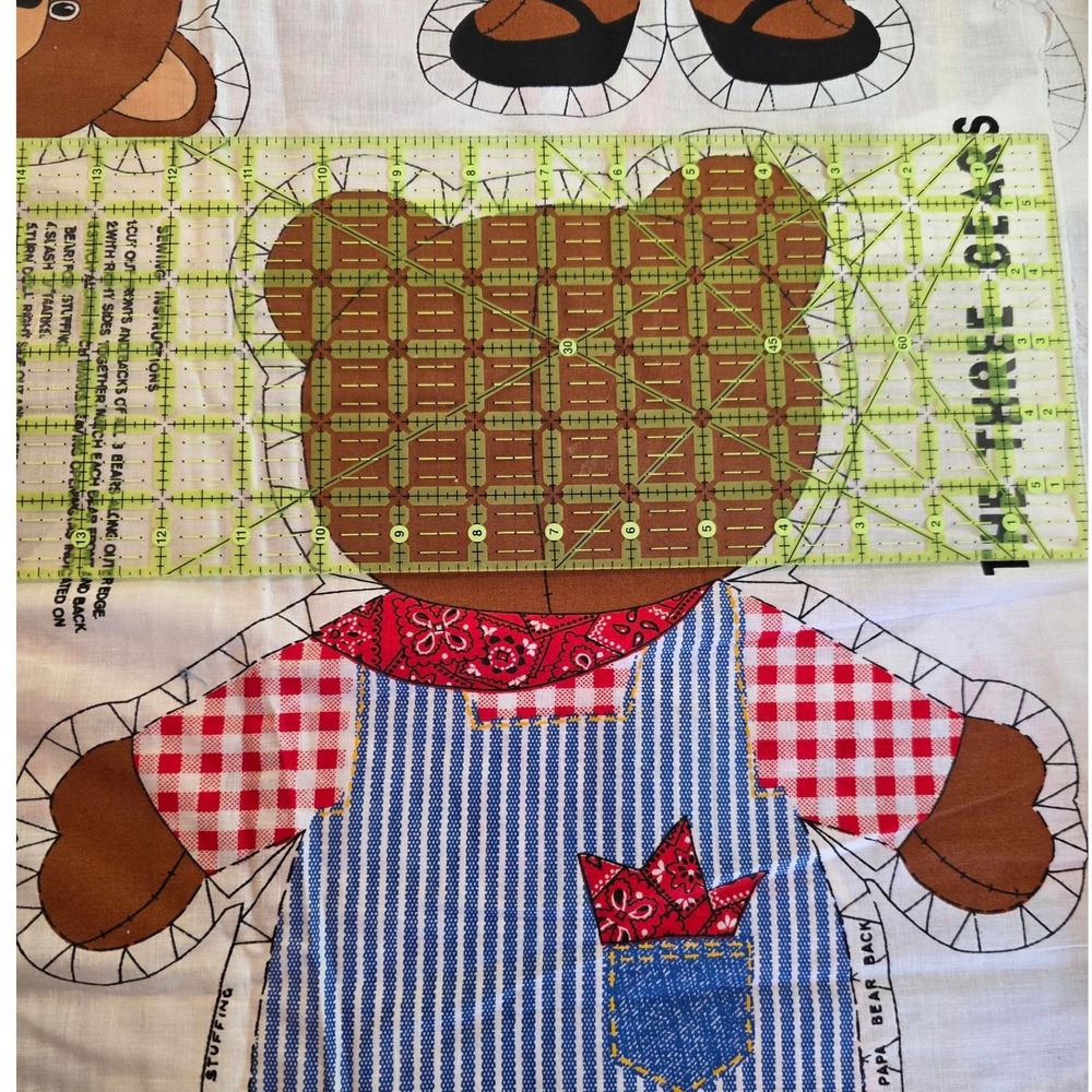 The Three Bears Fabric Panel Multi Cut Sew - Picture 6 of 8